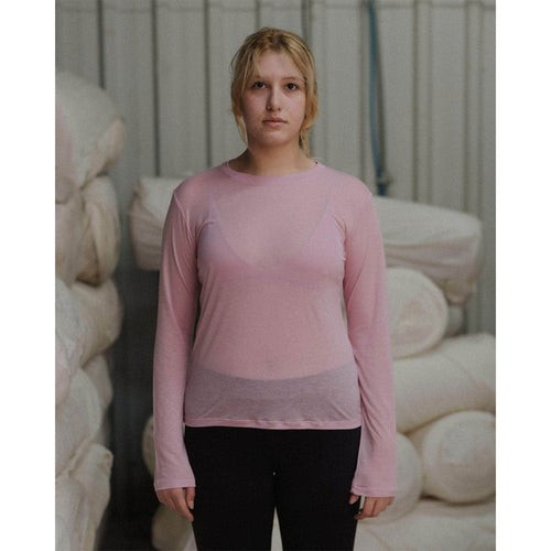 LONG SLEEVE TEE-DORO PINK-