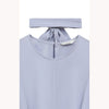 SQUARE SLEEVE BLOUSE -BLACK-