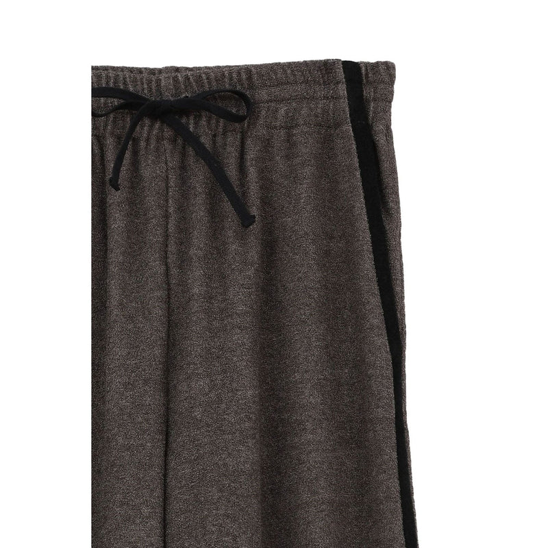 PILE LINE PANTS -BROWN-