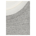 Plating Rib Layered Tee -WHITE×LT.GREY-