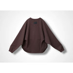 KAYA TUCKED HEM TOP -CHOCOLATE-