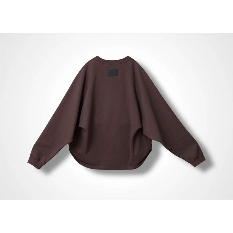 KAYA TUCKED HEM TOP -CHOCOLATE-