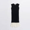 Pleated Dress-BLACK-
