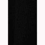 SQUARE SLEEVE KNIT TOPS -BLACK-