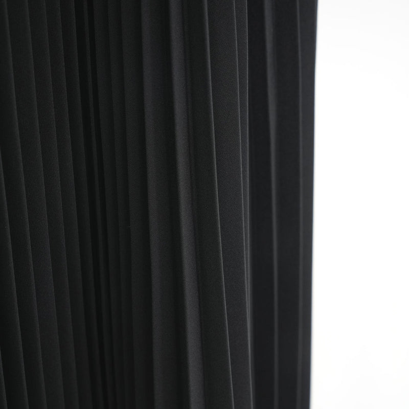 TAFFETA PLEATED SKIRT-CREAM-