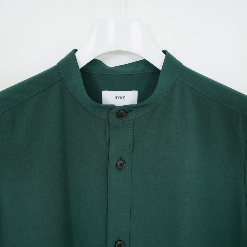 MAXI SHIRT DRESS-GREEN-