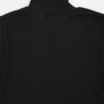 Pure Merino Wool Turtleneck Top -BLACK-