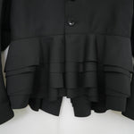 ペプラムジャケット-BLACK-