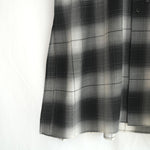 T/W OMBRE CHECK BALLOON SLEEVE DRESS-BEIGE-