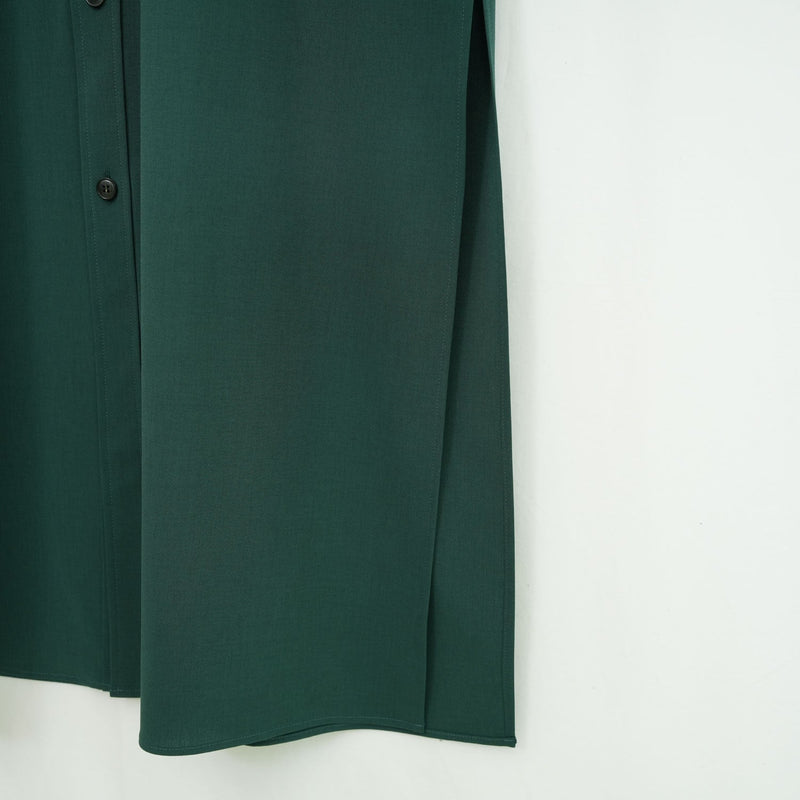 MAXI SHIRT DRESS-GREEN-