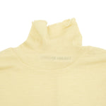 Pure Merino Wool Turtleneck Top -GRAY-