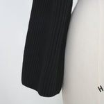 RIBBED KNIT WOOL SHRUG