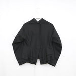 ペプラムジャケット-BLACK-