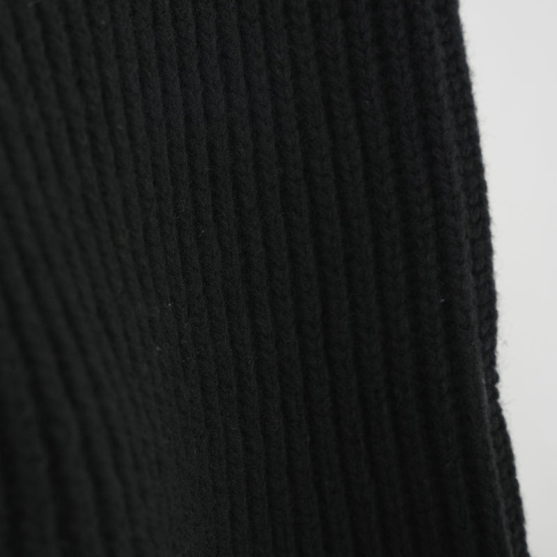 RIBBED KNIT WOOL SHRUG