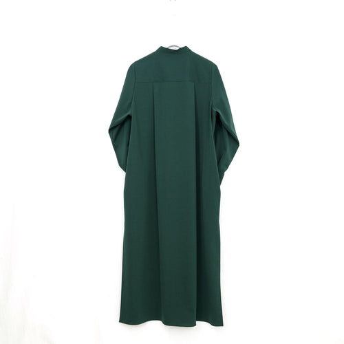 MAXI SHIRT DRESS-GREEN-