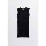 Pleated Dress-BLACK-