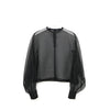 SHEER BLOUSE-BLACK-