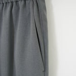 STRETCH TAPERED PANTS-CHACOAL-