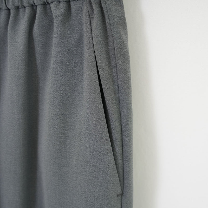 STRETCH TAPERED PANTS-CHACOAL-
