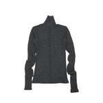 Pure Merino Wool Turtleneck Top -GRAY-