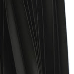 エステルサテンプリーツスカート-BLACK-