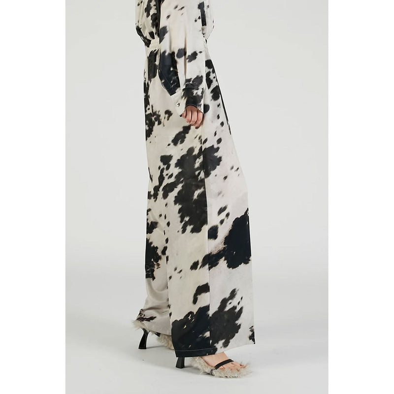 Harako Print Wide Pants-MLTI-
