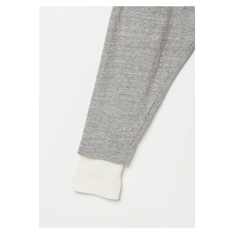Plating Rib Layered Tee -WHITE×LT.GREY-