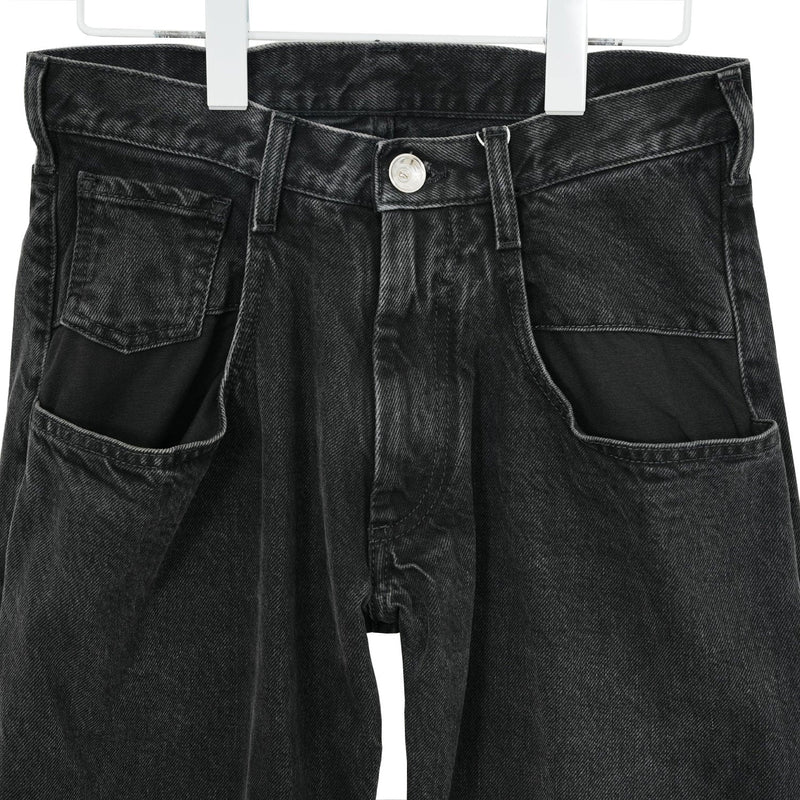 Pocket jeans-BLACK-