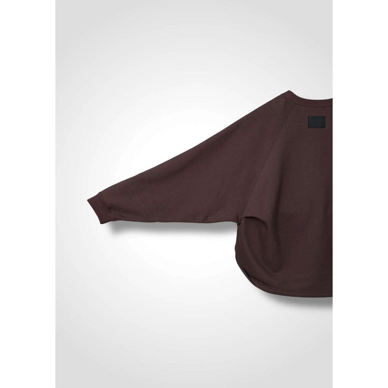 KAYA TUCKED HEM TOP -CHOCOLATE-