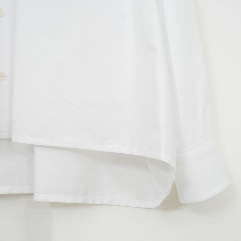 ブロードギャザーシャツ-WHITE-