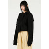 Alpaca Blend 2-Way Hoodie-BLACK-