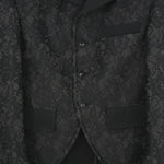 エステルレースボンディングジャケット-BLACK-