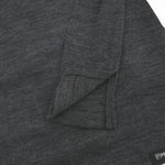 Pure Merino Wool Turtleneck Top -BLACK-