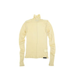 Pure Merino Wool Turtleneck Top -IVORY-