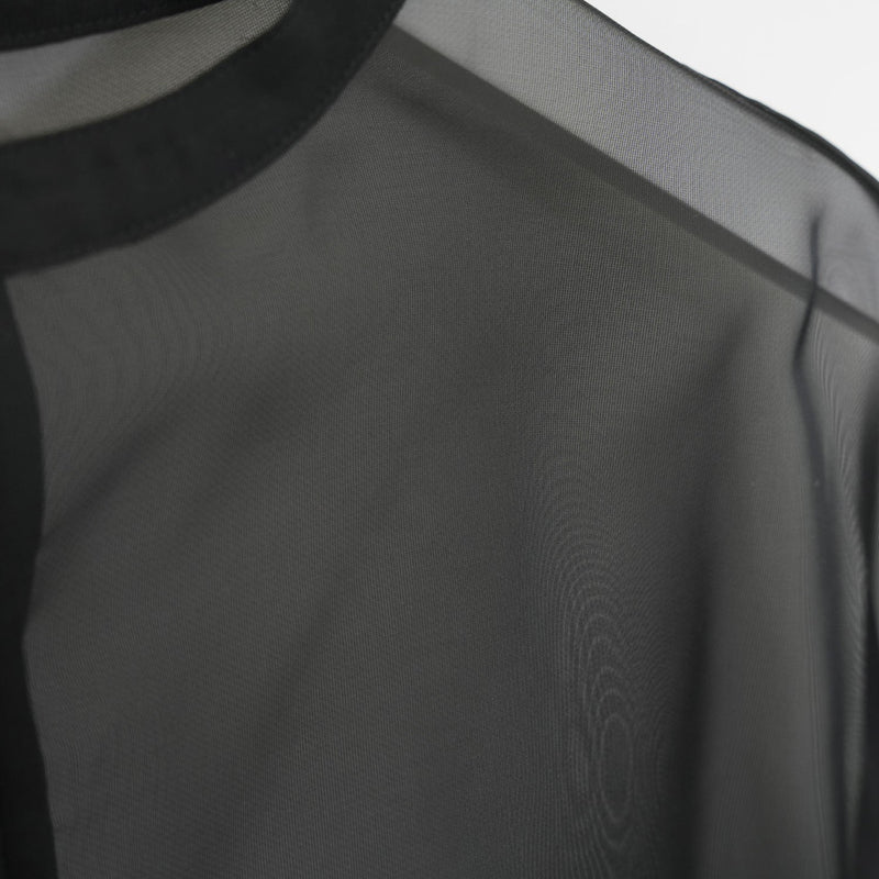 SHEER BLOUSE-BLACK-