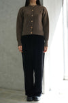 TIER CARDIGAN-BUREL BROWN-