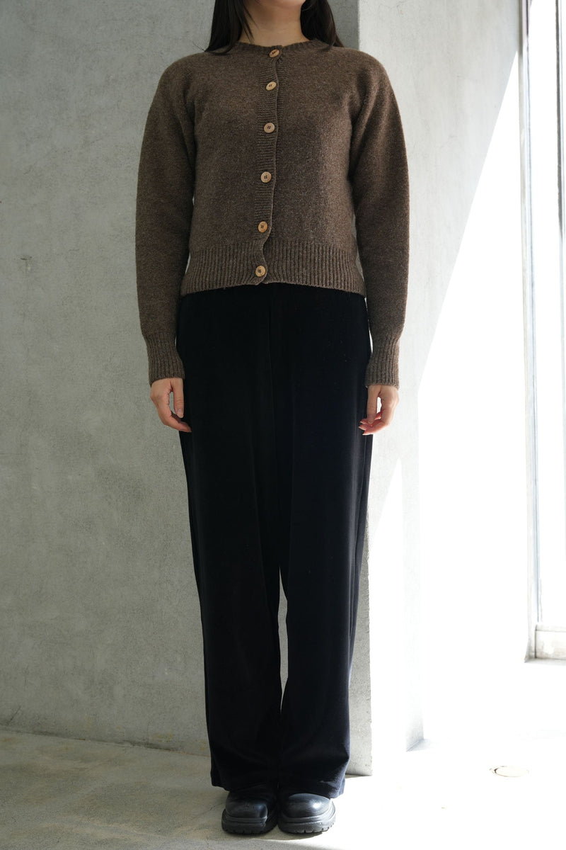 TIER CARDIGAN-BUREL BROWN-