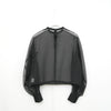 SHEER BLOUSE-BLACK-