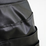フェイクレザーブラウス-BLACK-