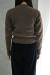 TIER CARDIGAN-BUREL BROWN-