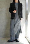 MAXI SHIRT DRESS-CHARCOAL-