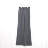 STRETCH WIDE-LEG PANTS-GREEN-