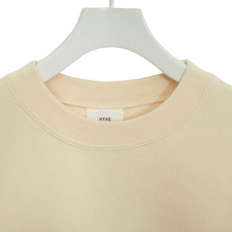 CROPPED SWEAT SHIRT-BLACK-