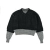 Reversible Mohair Knit -GREY-
