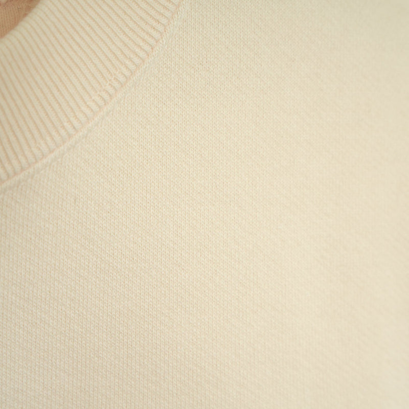 CROPPED SWEAT SHIRT -CREAM-