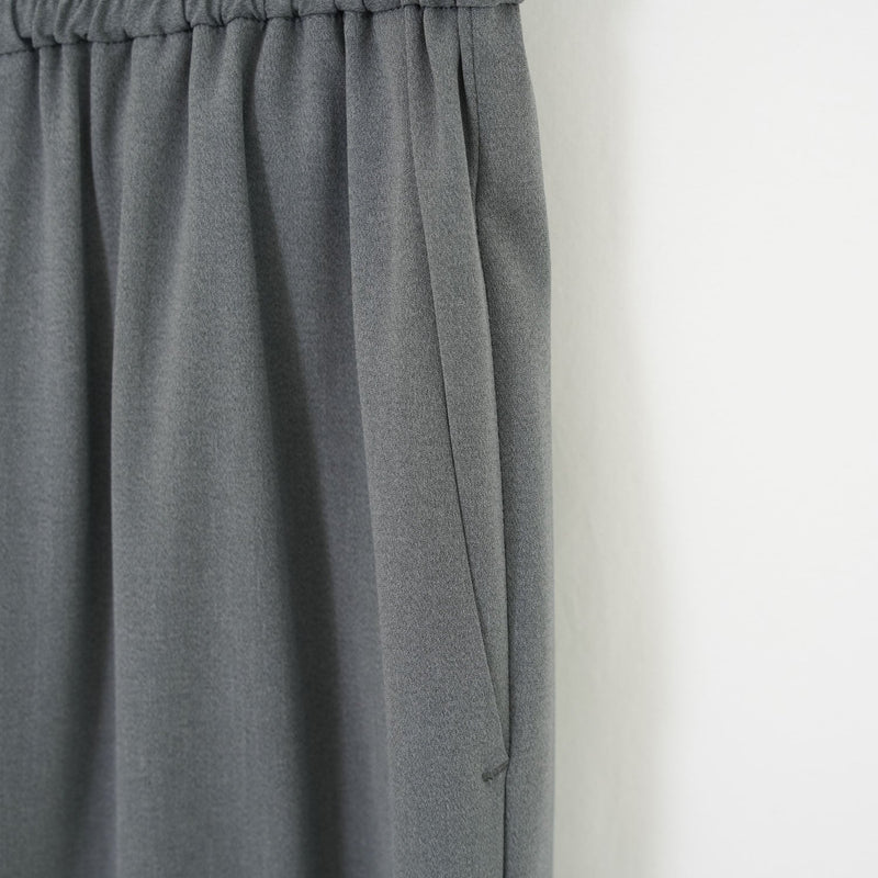 STRETCH WIDE-LEG PANTS-GREEN-
