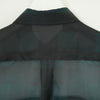 SHEER PLAID SHIRT-GREEN-