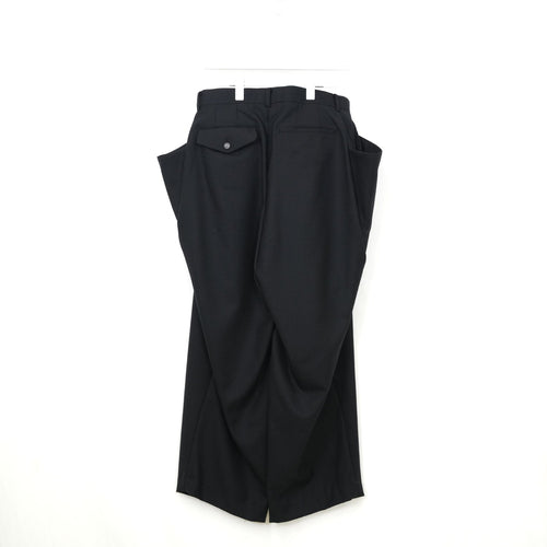 カラビナタックパンツ-BLACK-
