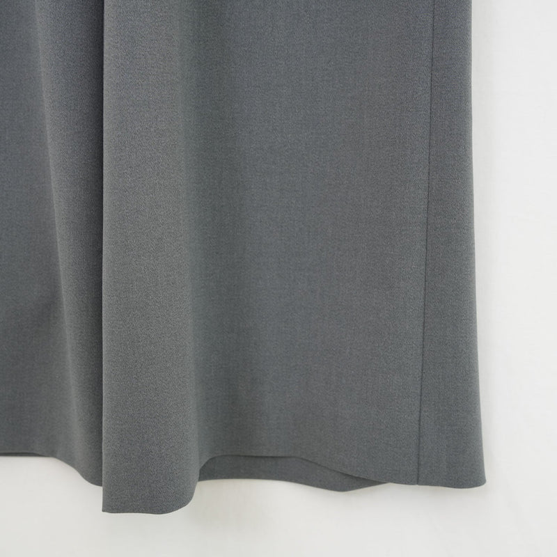 STRETCH WIDE-LEG PANTS-GREEN-