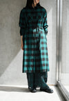 RAYON PLAID DRESS